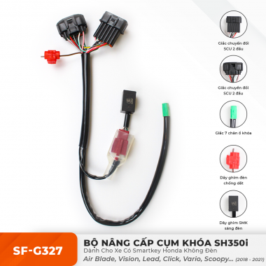 Dây nâng cấp cụm khoá SH350i DÀNH CHO XE CÓ SMARTKEY HONDA KHÔNG ĐÈN 2018-2021