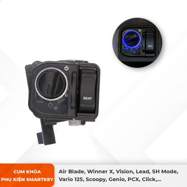 Bộ nâng cấp cụm khoá SH350i DÀNH CHO XE CÓ SMARTKEY HONDA KHÔNG ĐÈN 2022 trở lên