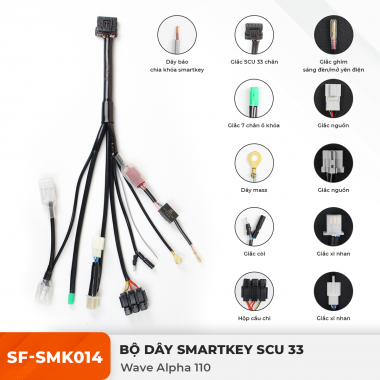 Dây Smartkey SCU 33 - Wave Alpha 110 - SF-SMK014