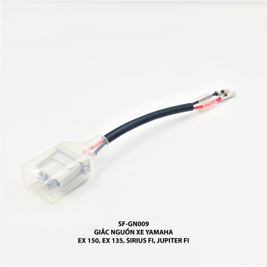 Giắc nguồn xe Yamaha - Ex 150, Ex 135, Sirius Fi, Jupiter Fi - SF-GN009
