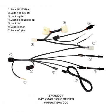 Dây Xmax S cho xe điện - Vinfast Evo 200 - SF-XM004