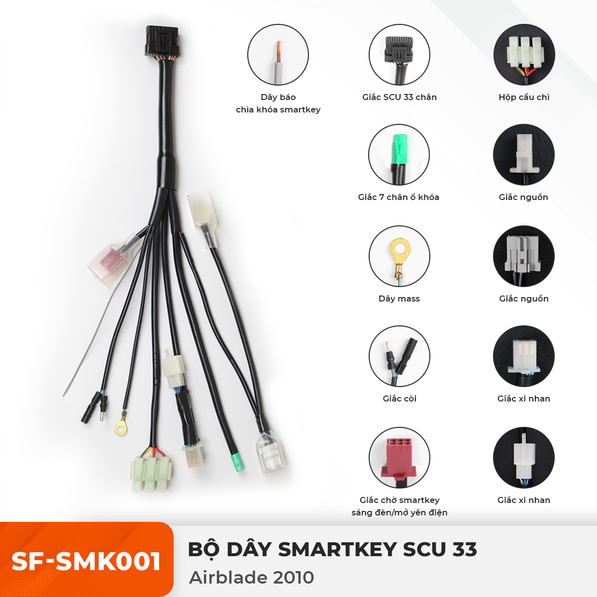 Dây Smartkey SCU 33 - Air Blade 2010 - SF-SMK001