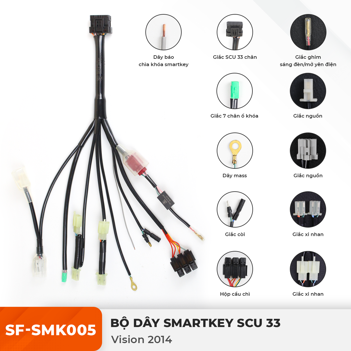 Dây Smartkey SCU 33 - Vision 2014 - SF-SMK005