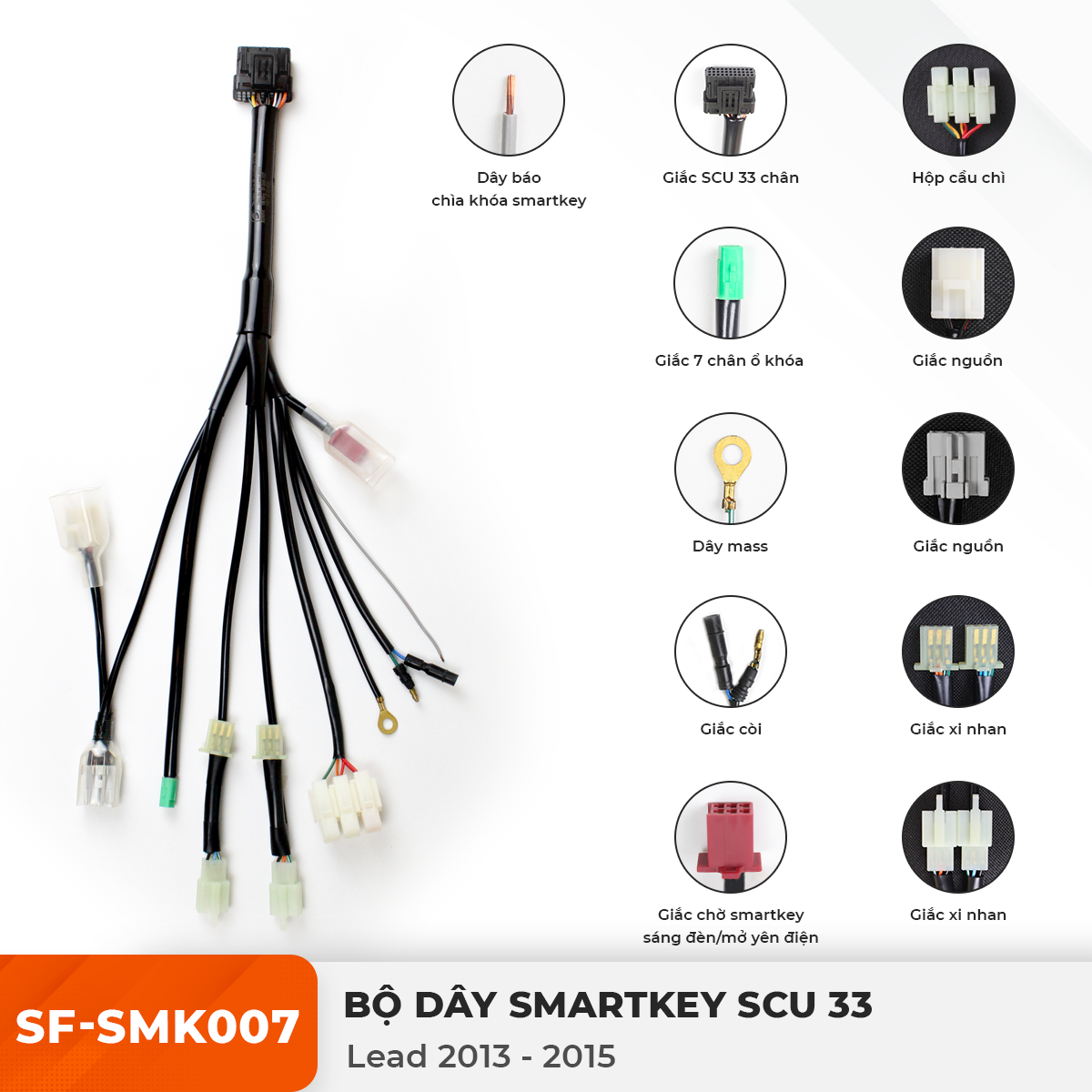 Dây Smartkey SCU 33 - Lead 2013-2015 - SF-SMK007