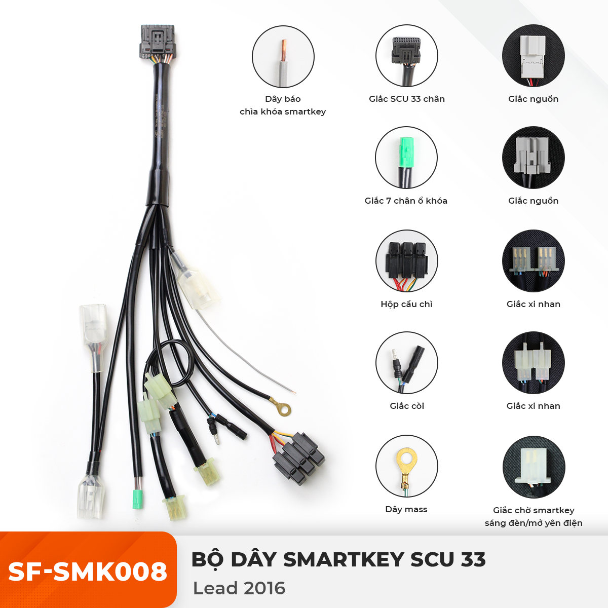 Dây Smartkey SCU 33 - Lead 2016 - SF-SMK008