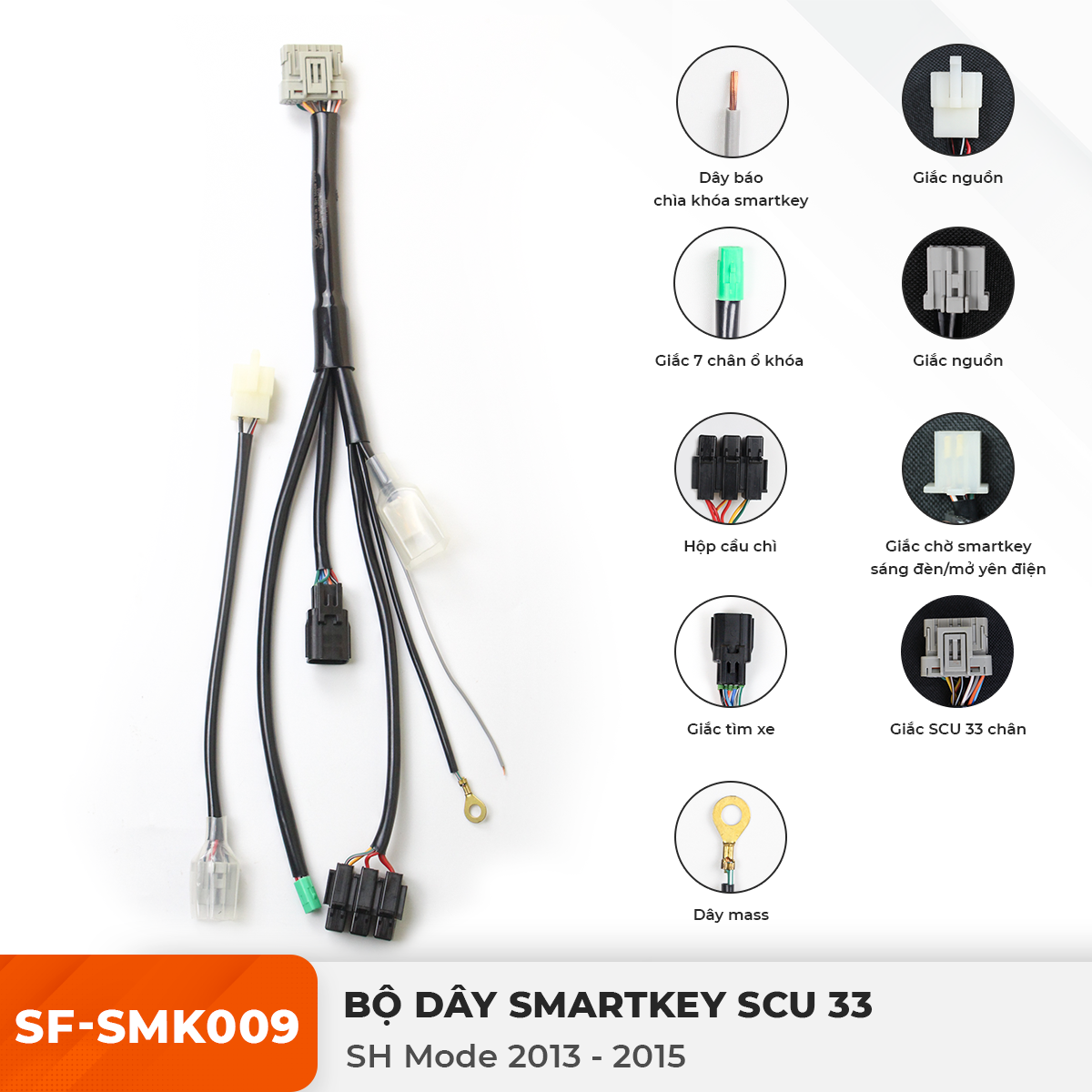 Dây Smartkey SCU 33 - SH Mode 2013-2015 - SF-SMK009