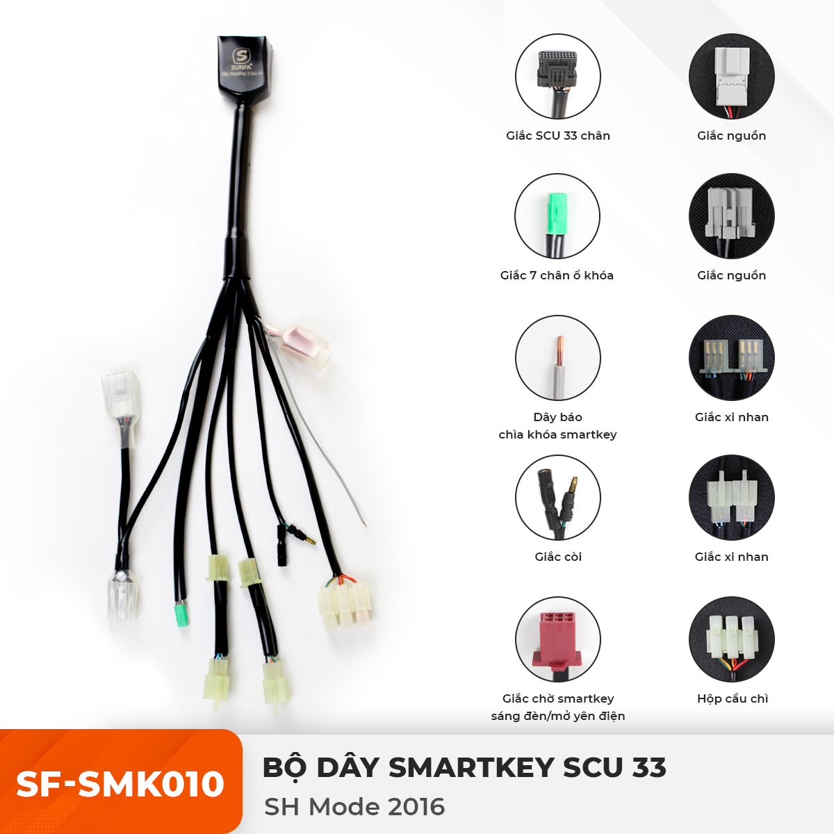 Dây Smartkey SCU 33 - SH Mode 2016 - SF-SMK010