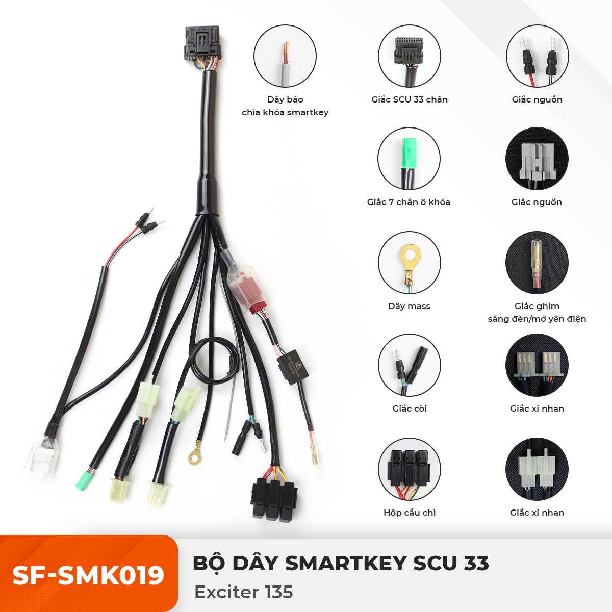 Dây Smartkey SCU 33 - Exciter 135 - SF-SMK019