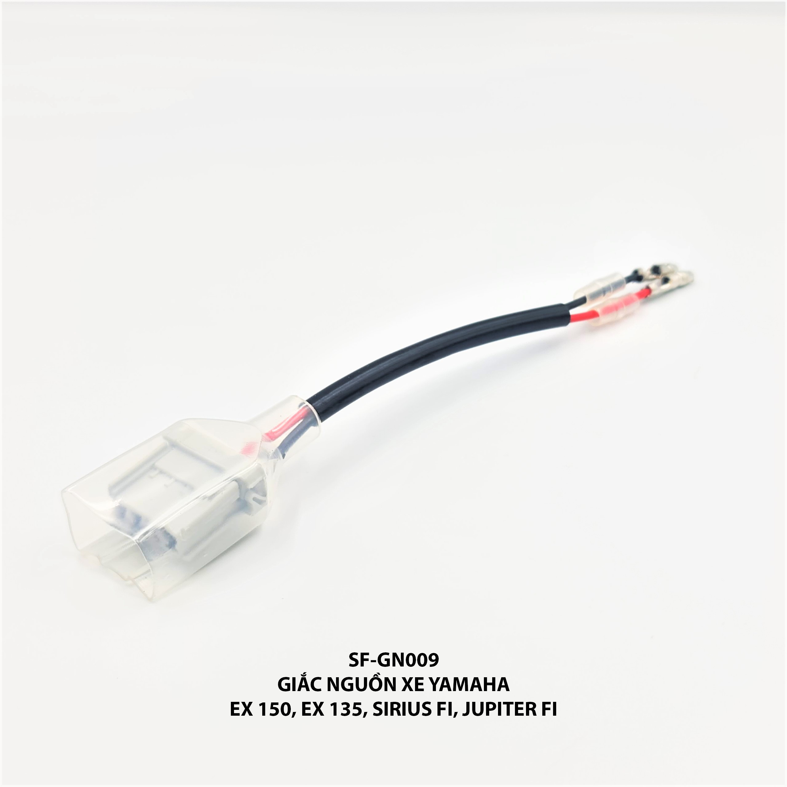 Giắc nguồn xe Yamaha - Ex 150, Ex 135, Sirius Fi, Jupiter Fi - SF-GN009