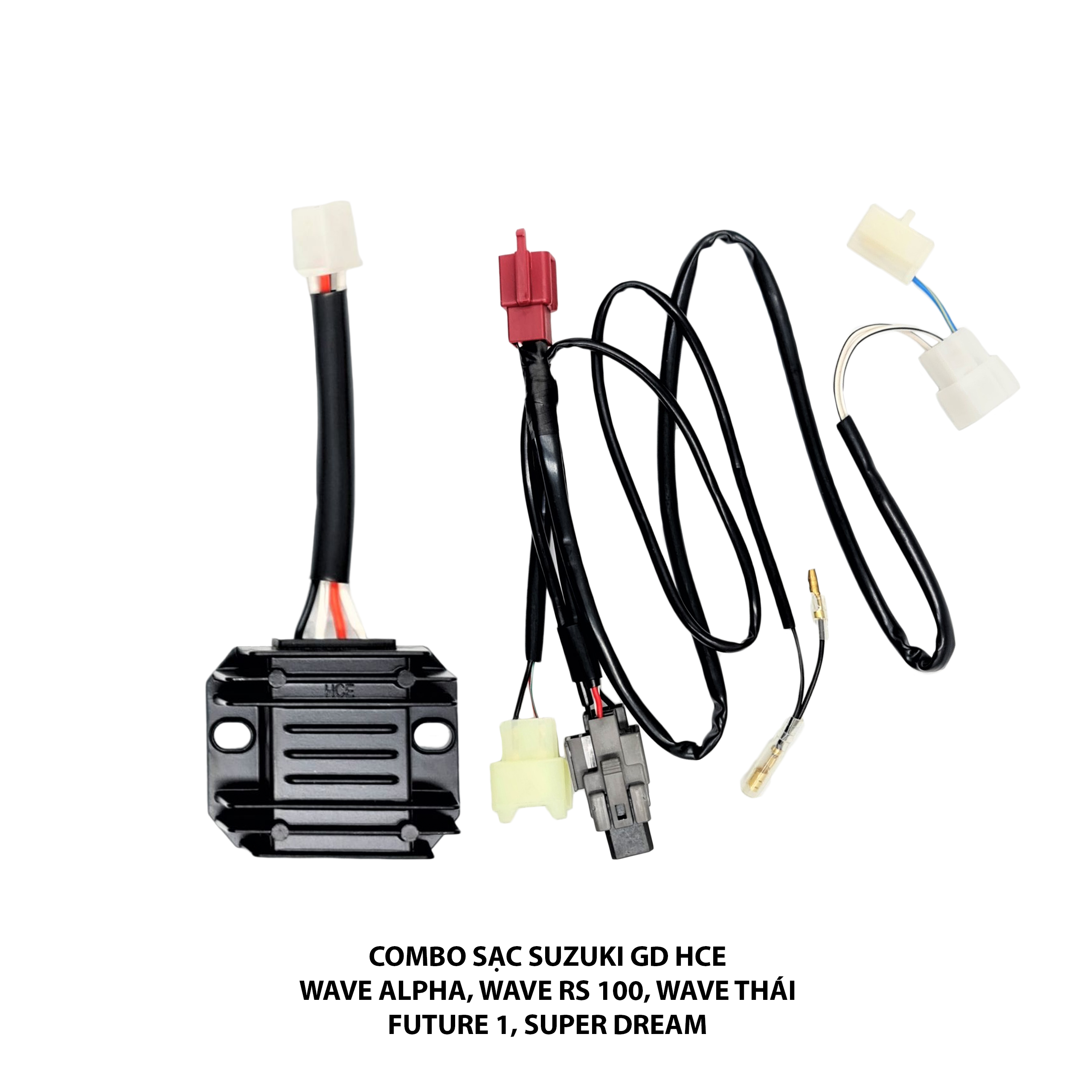 Combo sạc Suzuki GD HCE - Wave Alpha, Wave RS 100, Wave Thái, Future 1, Super Dream - HCE-G66