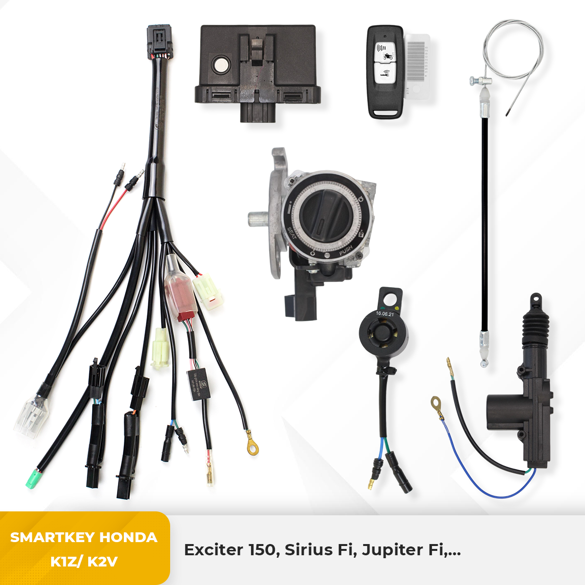 Smartkey Honda K1Z/K2V - Exciter 150, Sirius Fi, Jupiter Fi,... - HDK1ZK2VEX150