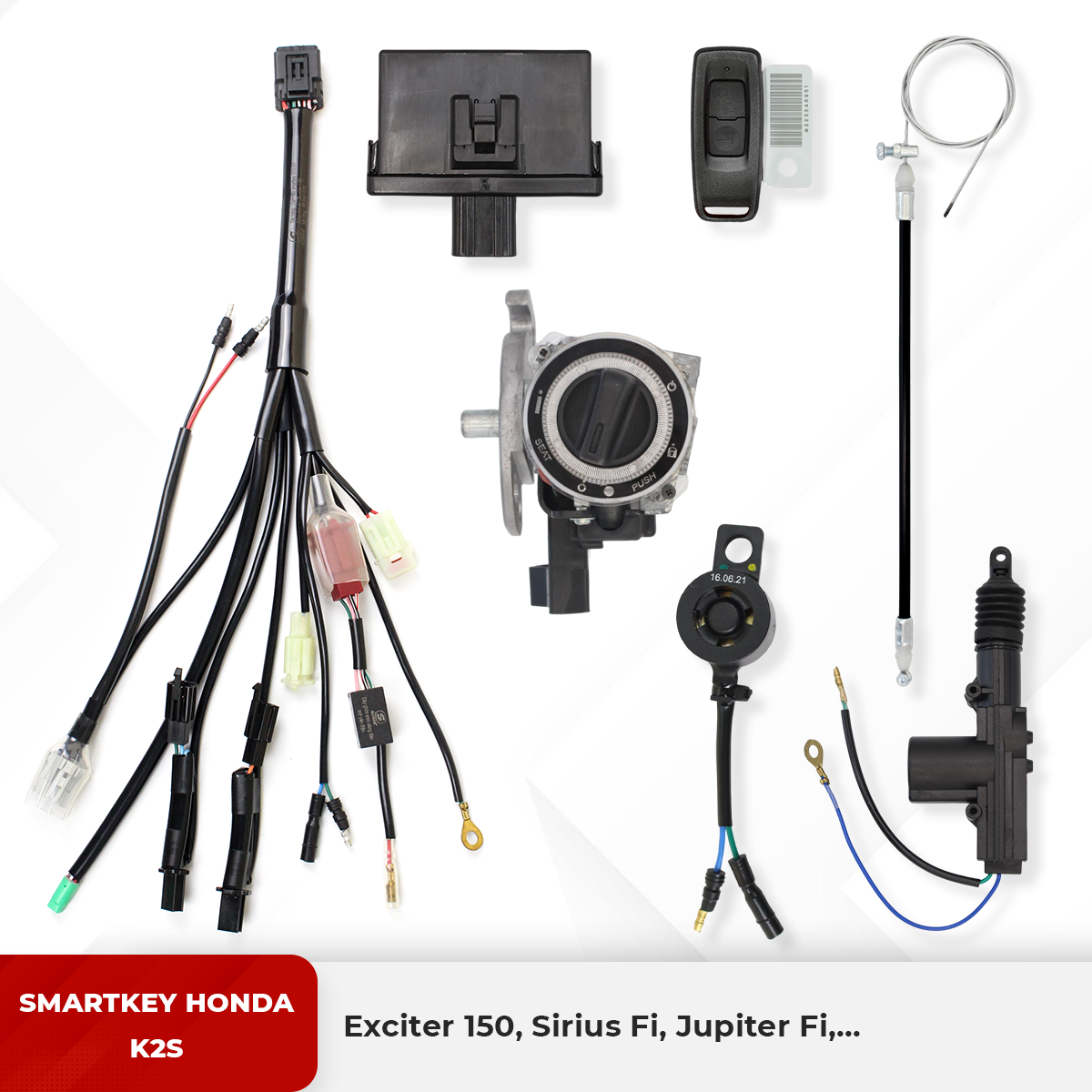 Smartkey Honda K2S - Exciter 150, Sirius Fi, Jupiter Fi,... - HDK2S-EX150