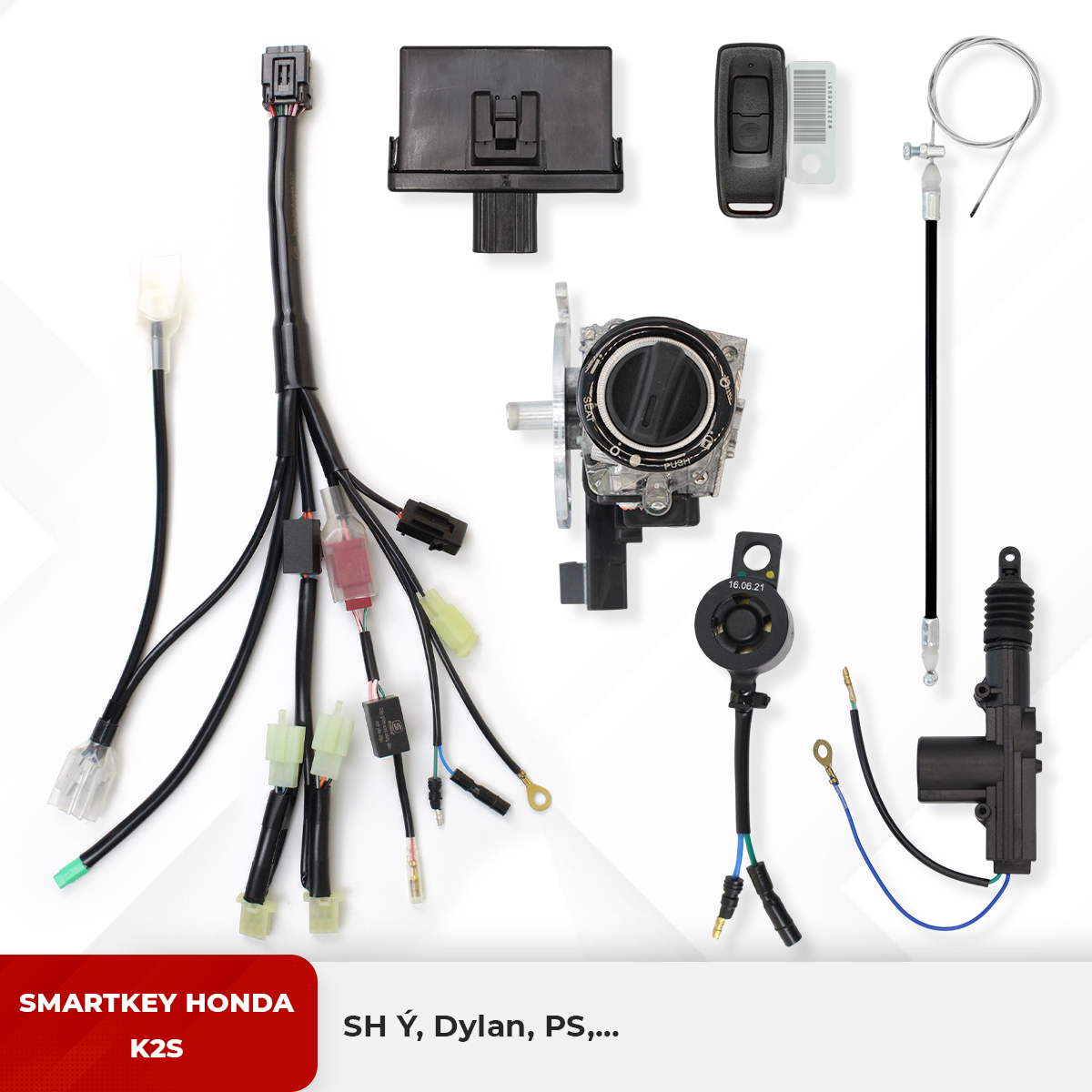 Smartkey Honda K2S - SH Ý, Dylan, PS,... - HDK2SSHYNHO