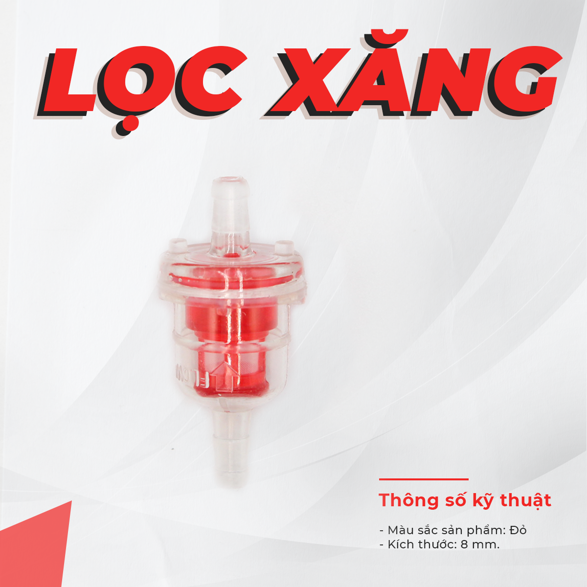 Lọc xăng nhựa trong suốt