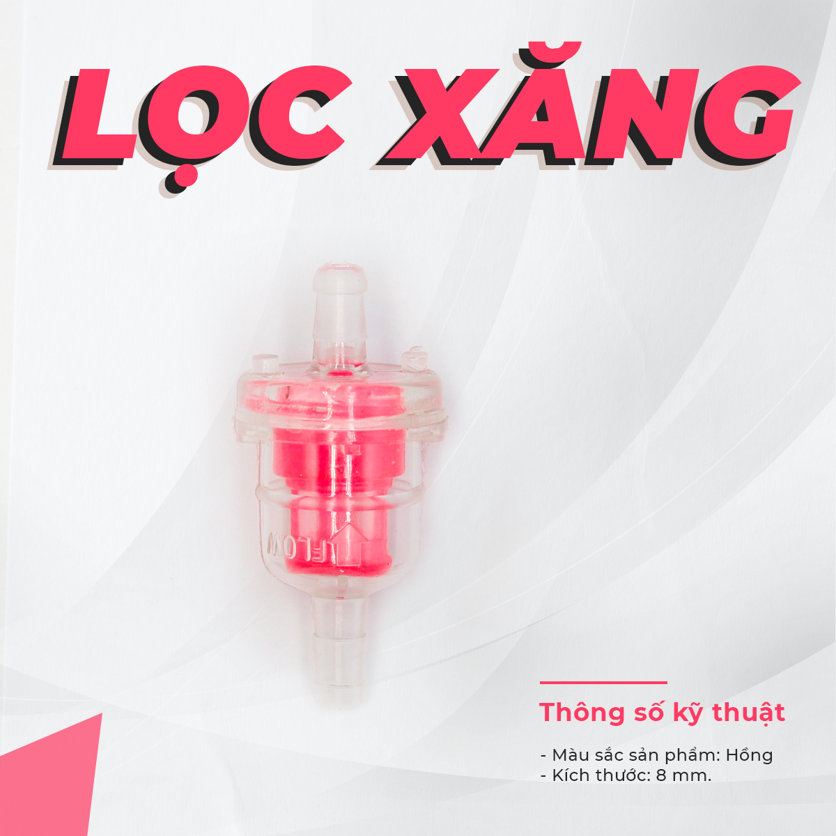 Lọc xăng nhựa trong suốt
