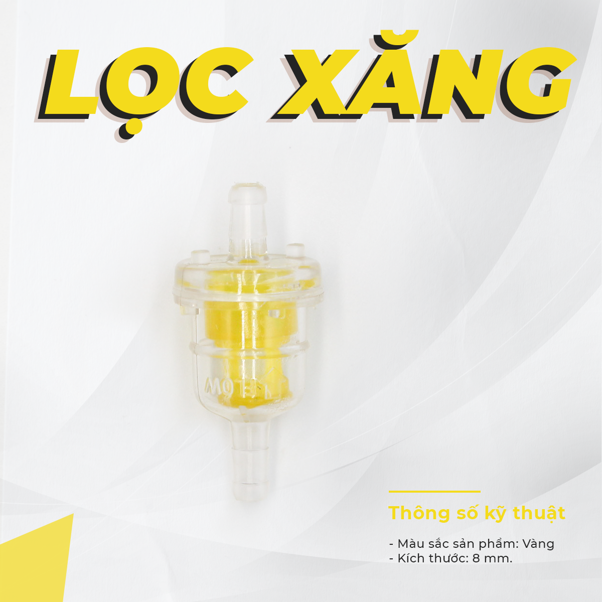 Lọc xăng nhựa trong suốt