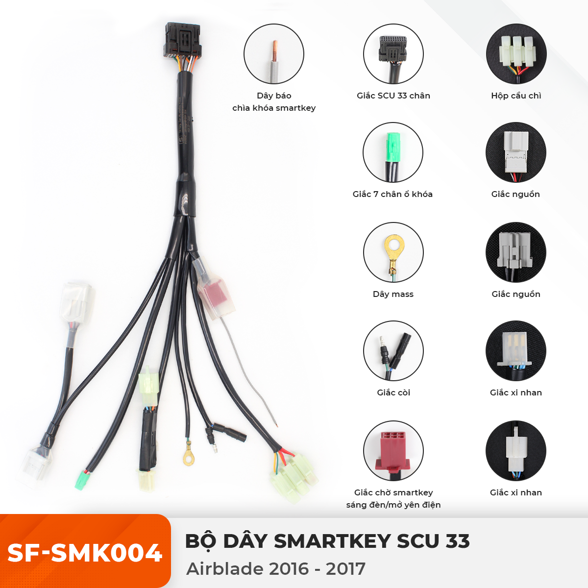 Dây Smartkey SCU 33 - Air Blade 2016-2017 - SF-SMK004
