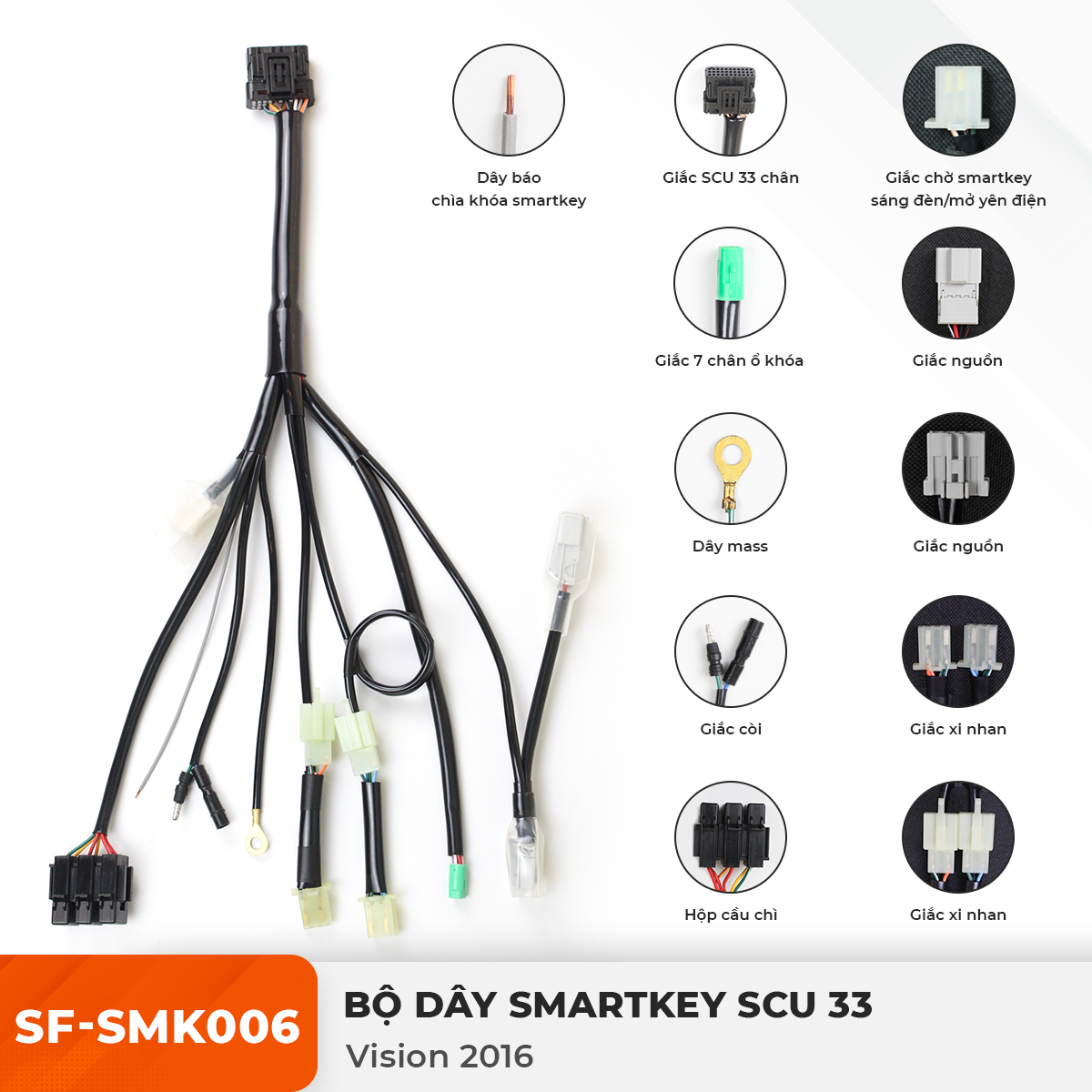 Dây Smartkey SCU 33 - Vision 2016 - SF-SMK006