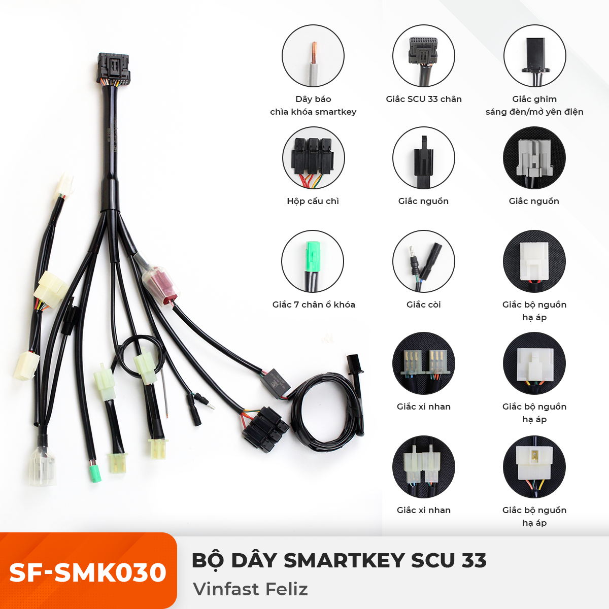 Dây Smartkey SCU 33 - Vinfast Feliz - SF-SMK030