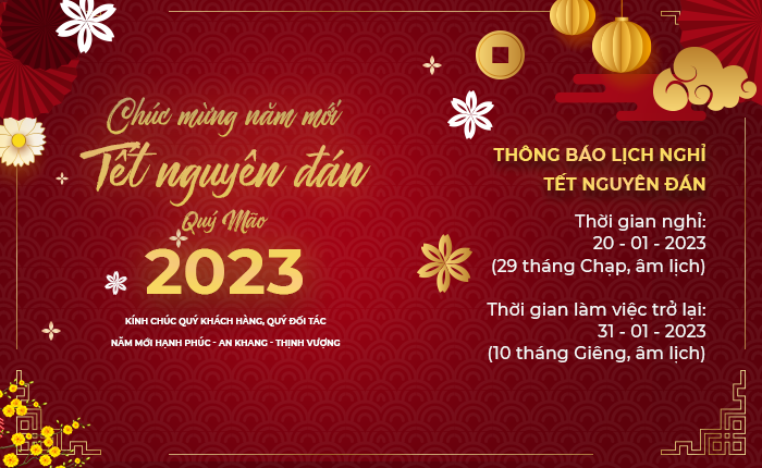 Thông báo lịch nghỉ Tết 2023